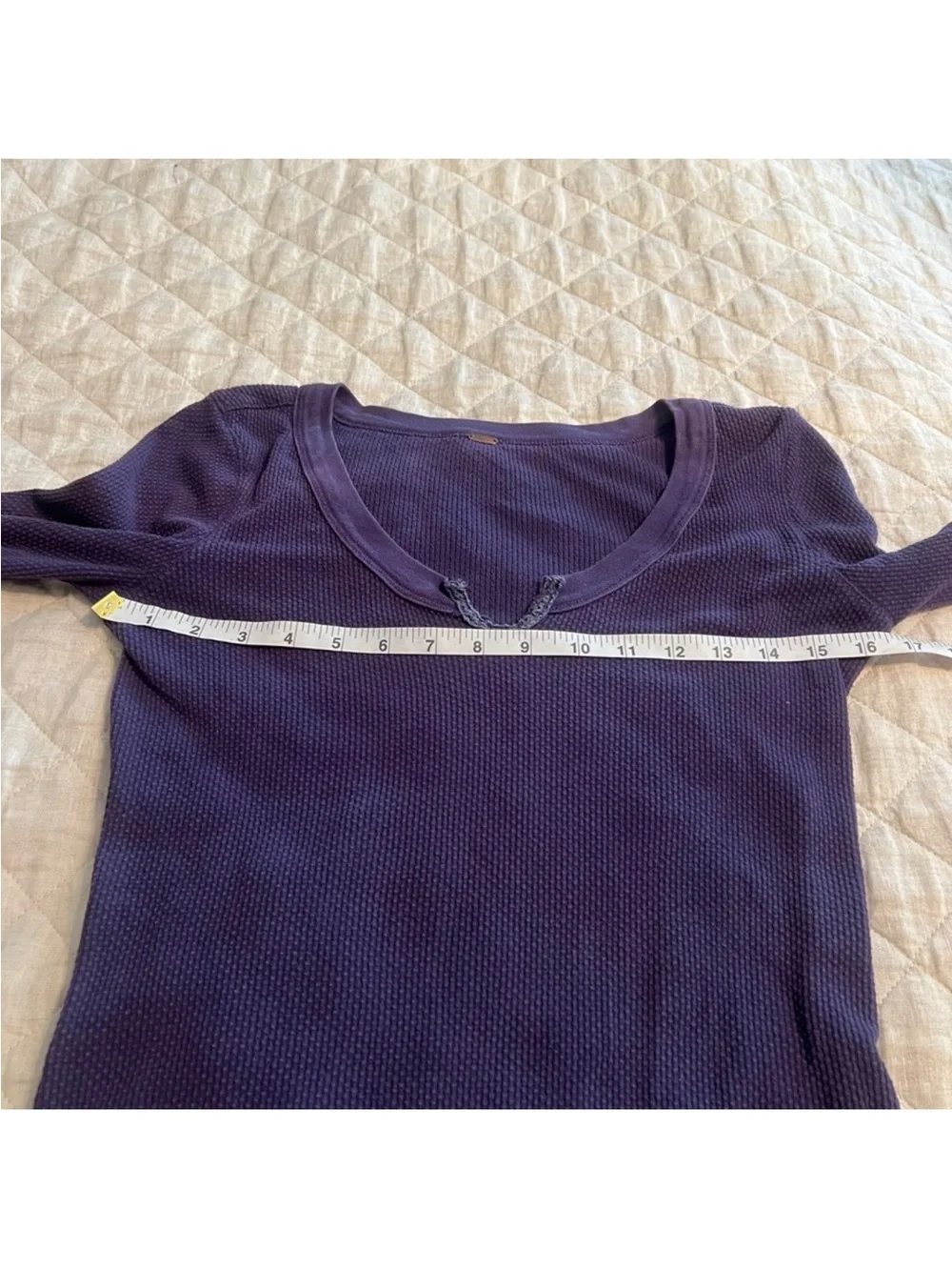 Free People Kombucha Crochet Cuff Thermal purple